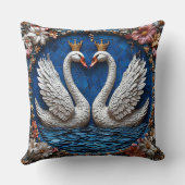 クラウンエレガント付き白鳥2羽 クッション (裏面)