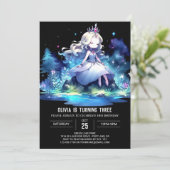 クラウンエンチャントプリンセス誕生日 招待状 (スタンド正面)