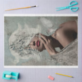 クラウンオブウィングズポートレート蝶ウーマンバード 薄葉紙 (クラフト)