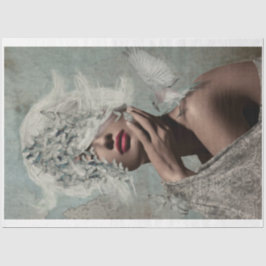 クラウンオブウィングズポートレート蝶ウーマンバード 薄葉紙