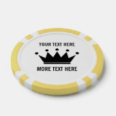 クラウンカスタムロゴ付きトランプのポーカーチップゴルフボールマーカー ポーカーチップ (シングル)