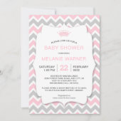 クラウンガールが本のベビーシャワー招待状 招待状 (正面)