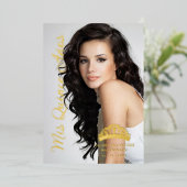 クラウンキンセミニマルニェラ写ファンシー真 箔招待状 (立ち正面)