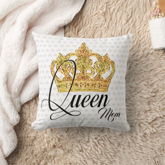 クラウンクイーンパーソナライズされたママ装飾用クッション クッション (ブランケット)