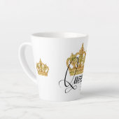 クラウンクパーソナライズされたイーンマムラテマグ カフェラテマグ (左アングル)