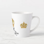 クラウンクパーソナライズされたイーンマムラテマグ カフェラテマグ (右)