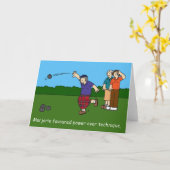 クラウングリーンボーリング誕生日漫画 カード (黄色い花)