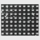 クラウングレーシルバープリンスプリンセスブラックスパーク ラッピングペーパー (フラット)