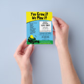 クラウンケア造園草刈りフライヤー チラシ (手)