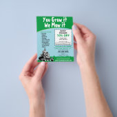 クラウンケア造園草刈りフライヤー チラシ (手)