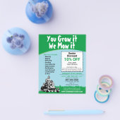 クラウンケア造園草刈りフライヤー チラシ (シングル)