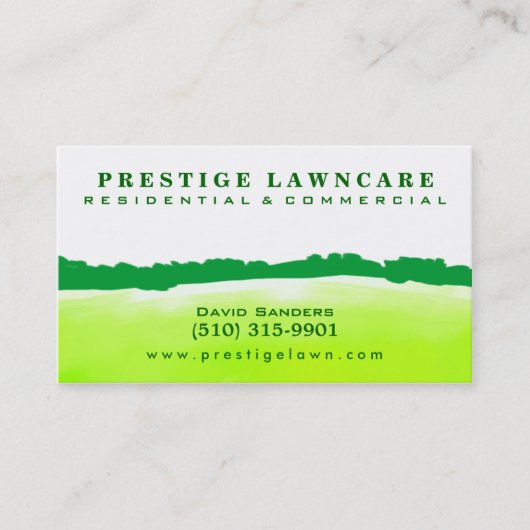 クラウンケア – 造園グリーンホライズン名刺 名刺 (正面)