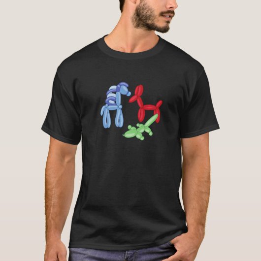 クラウンコア ピエロ 風船 動物 Tシャツ (正面)