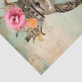 クラウンコラージュの切り離しの美しい鳥 薄葉紙 (詳細)