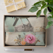 クラウンコラージュの切り離しの美しい鳥 薄葉紙 (ギフト)