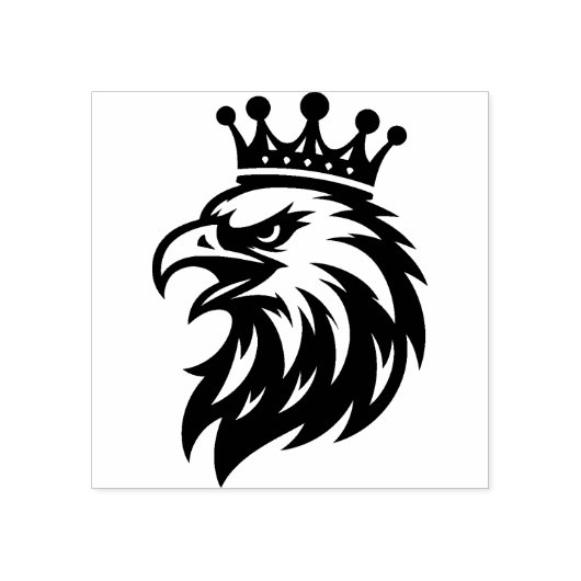 クラウンゴムスタンプ付きイーグル ラバースタンプ (インプリント)