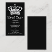 クラウンシンボル02 – 黒の白 名刺 (正面/裏面)