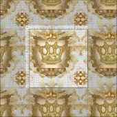 クラウンシールド家紋布 ファブリック (タイル)