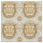 クラウンシールド家紋布 ファブリック (クローズアップ)