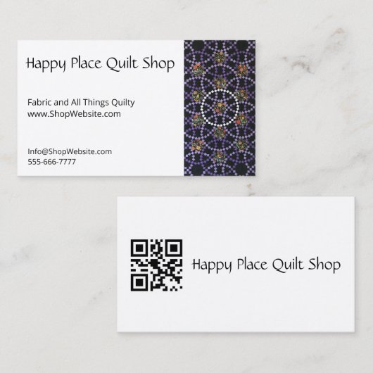 クラウンジュエリーキルト完全にカスタマイズ可能なBizカード 名刺 (正面/裏面)