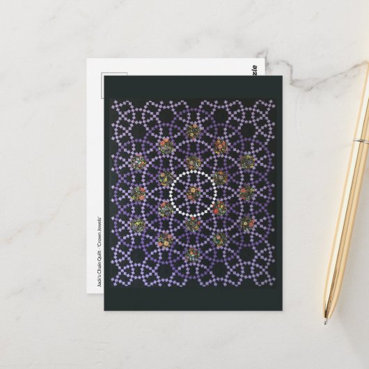 クラウンジュエリーキルト葉書 ポストカード (正面/裏面インサイチュ)