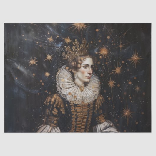 クラウンジョセフィーヌ – 油彩画スタイルティッシュペーパー 薄葉紙 (正面)