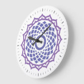 クラウンチャクラエネルギーウォール時計 ラージ壁時計 (傾斜)