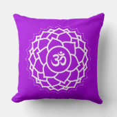 クラウンチャクラ | サハラ | パープル | 瞑想 クッション (正面)