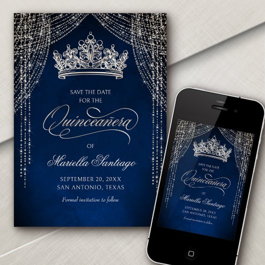 クラウンティアラ海軍シルバーキンセアニラ日付を保存 セーブザデート