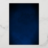 クラウンティアラ ネイビー ゴールド 15歳の誕生日 招待状 (裏面)