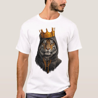 クラウンティガーキングTシャツ – ロイヤルストリートウェアスタイル Tシャツ