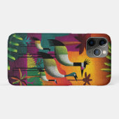 クラウンドクレーンジャングルポップ・アートの電話ケース Case-Mate iPhoneケース (裏面(横))