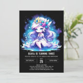 クラウンドリーミープリンセス誕生日 招待状 (スタンド正面)