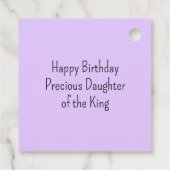 クラウンバイブル聖句キリスト教信仰ライトパープル フェイバータグ (裏面)