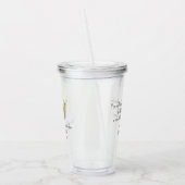 クラウンバイブル聖句クリスチャン信仰黄金 アクリルタンブラー (左)