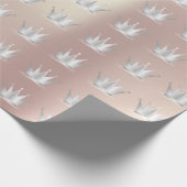 クラウンバラ金ゴールドシルバープリンスプリンセススウィート16th ラッピングペーパー (角)