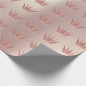 クラウンバラ金ゴールド銅プリンセスプリンセススウィート16th ラッピングペーパー (角)