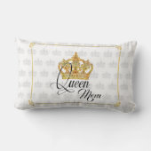 クラウンパーソナライズされたクイーンマム-腰枕 ランバークッション (裏面)