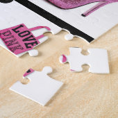 クラウンピンクホワイトブラックジグソーパズル ジグソーパズル (側面)