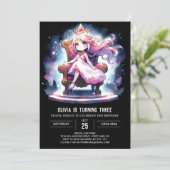 クラウンファンタジープリンセス誕生日 招待状 (スタンド正面)