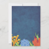 クラウンフィッシュの誕生日招待状 招待状 (裏面)