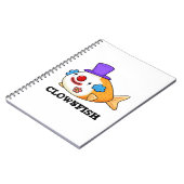 クラウンフィッシュの面白い魚パンプン ノートブック (左側)