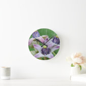 クラウンフラワーウォール時計 ラウンド壁時計 (ホーム)