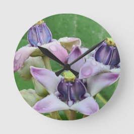 クラウンフラワーウォール時計 ラウンド壁時計