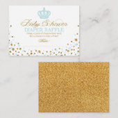 クラウンプリンス王室のおむつラッフルチケット エンクロージャーカード (正面/裏面)