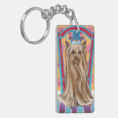 クラウンプリンセスヨークシャーテリア キーホルダー (正面左)