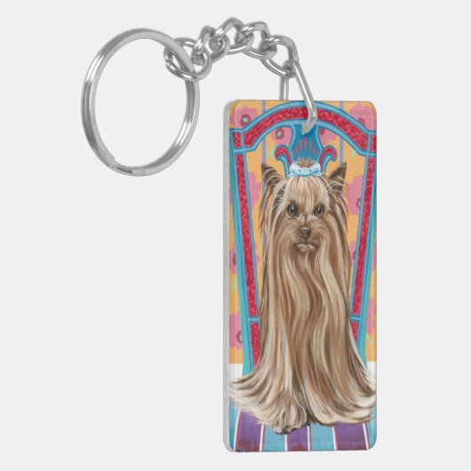 クラウンプリンセスヨークシャーテリア キーホルダー (正面左)