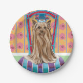 クラウンプリンセスヨークシャーテリア ペーパープレート (正面)