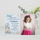 クラウンプリンセス誕生日招待状(写真あり) 招待状 (スタンド正面)