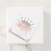 クラウンプリンセス赤面ピンクフローラシルバー誕生日 フェイバータグ (インサイチュ)